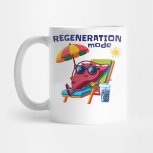 Regeneration mode funny liver design Mug